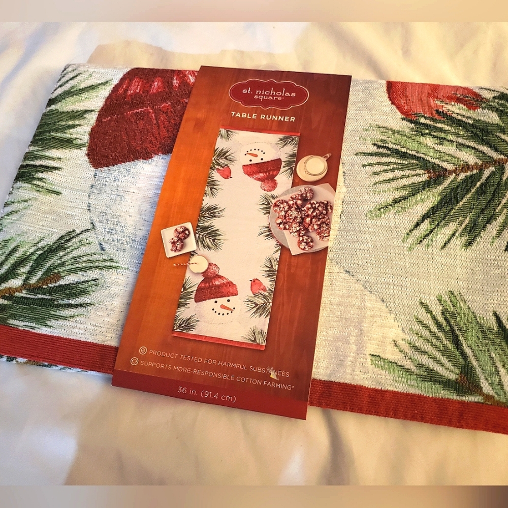 St. Nicholas Square Festive Table Runner